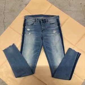 Skinny Jeans w Slits and Side Stripe, 27, New